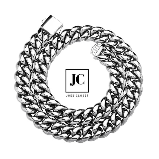 14MM Stainless Steel Cuban Link Necklace