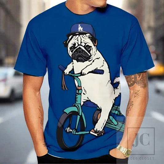 Gangsta Pug Short Sleeve T Shirt