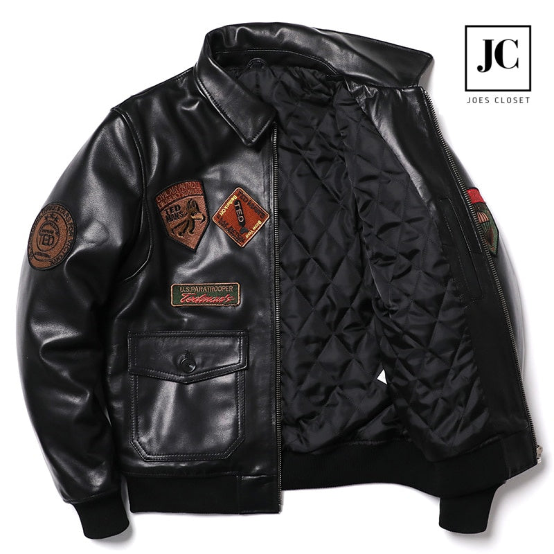 Air Force A2 Flight Brown Bomber Jacket | The Leather City