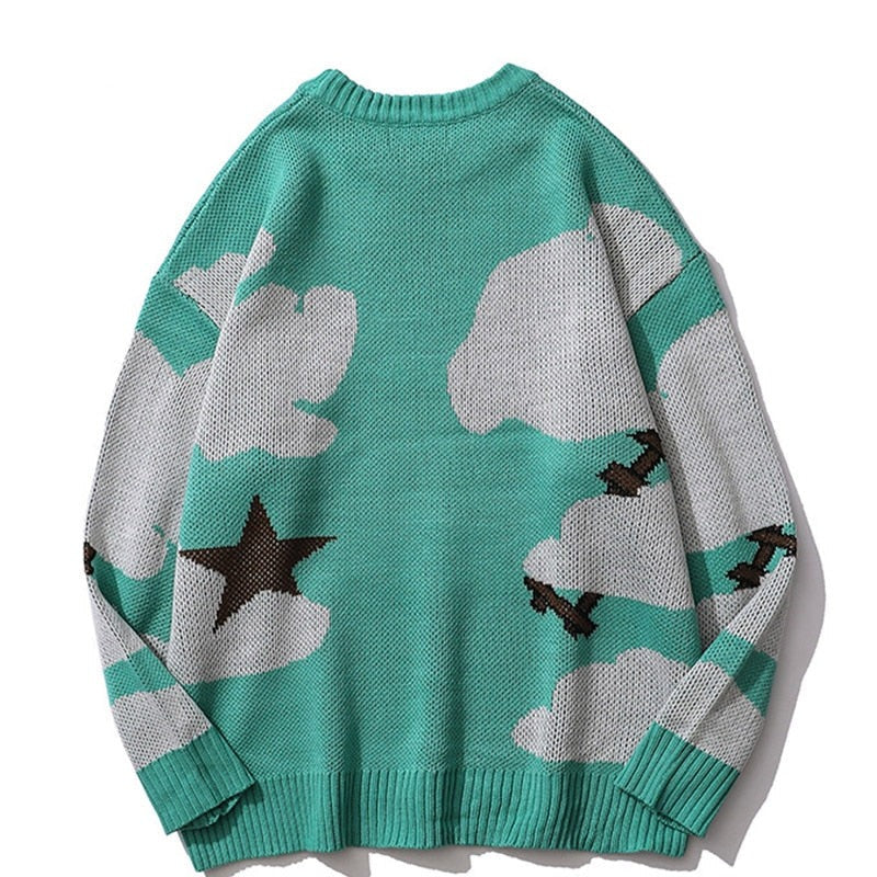 Men's Anime Style Knitted Sweater