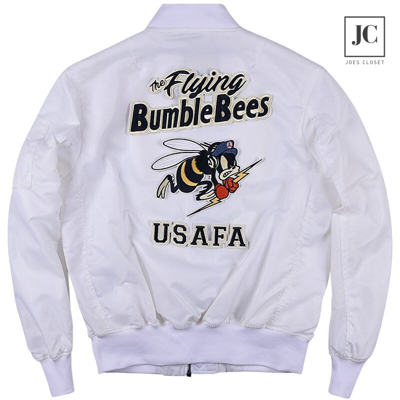 Flying Bees Flight Jacket (White)